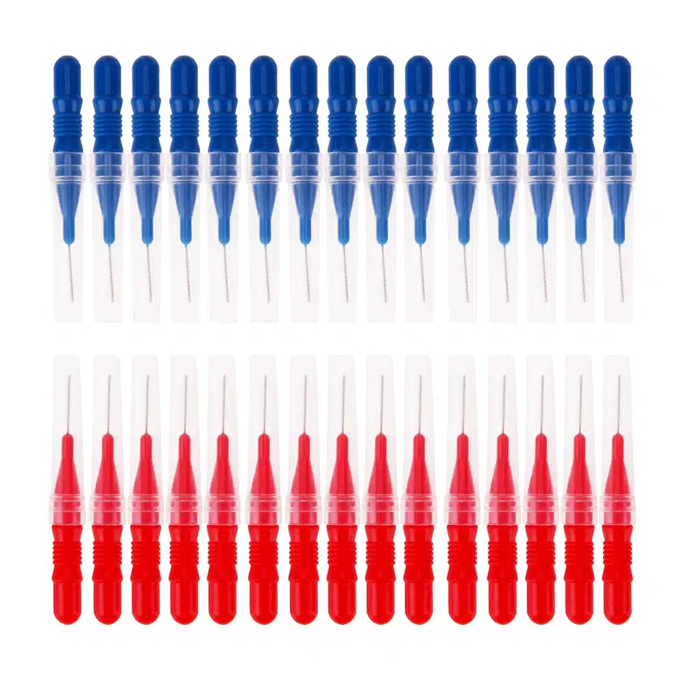 30pcs Soft Interdental Brush Oral Hygiene Tooth Flossing Tooth Pick Interdental Cleaners Dental Brush Tooth Floss Cleaning Tool 12