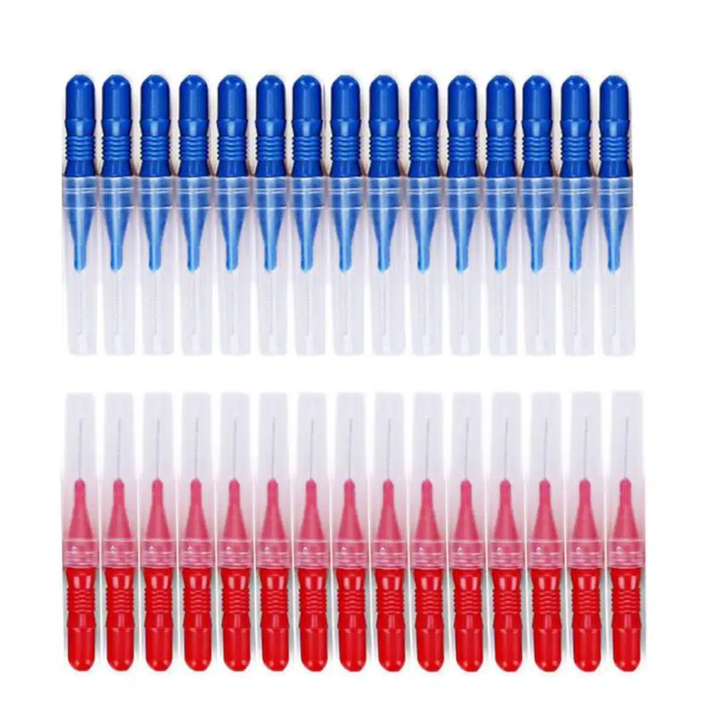 30pcs Soft Interdental Brush Oral Hygiene Tooth Flossing Tooth Pick Interdental Cleaners Dental Brush Tooth Floss Cleaning Tool 20