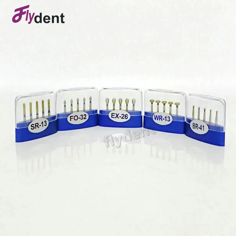 Dental diamond bur 100pcs/lot dental materials polishing tools tooth preparation dental lab bur dental equipment 6