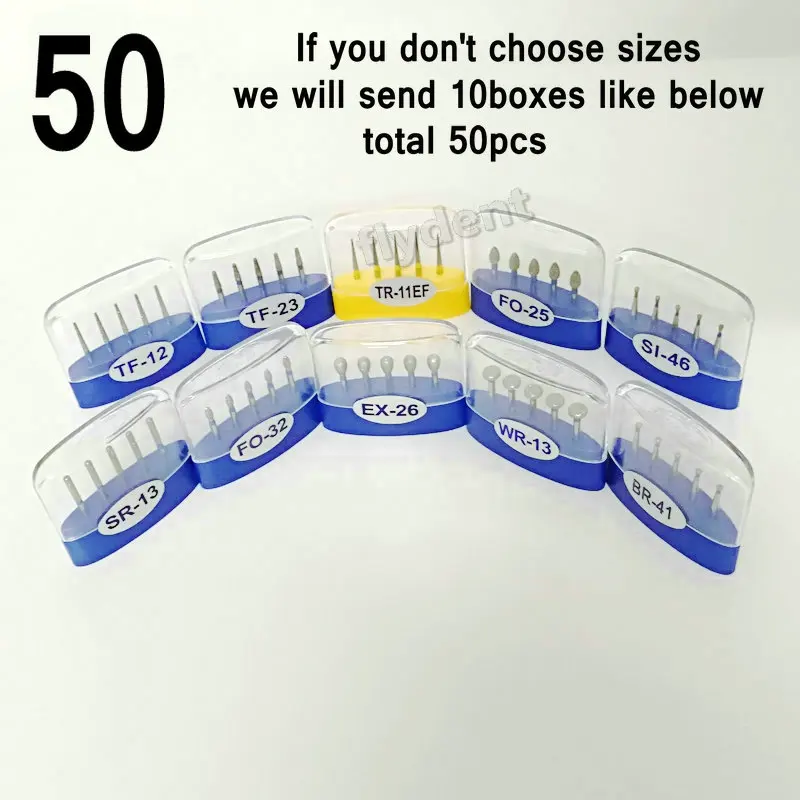 Dental diamond bur 100pcs/lot dental materials polishing tools tooth preparation dental lab bur dental equipment 7