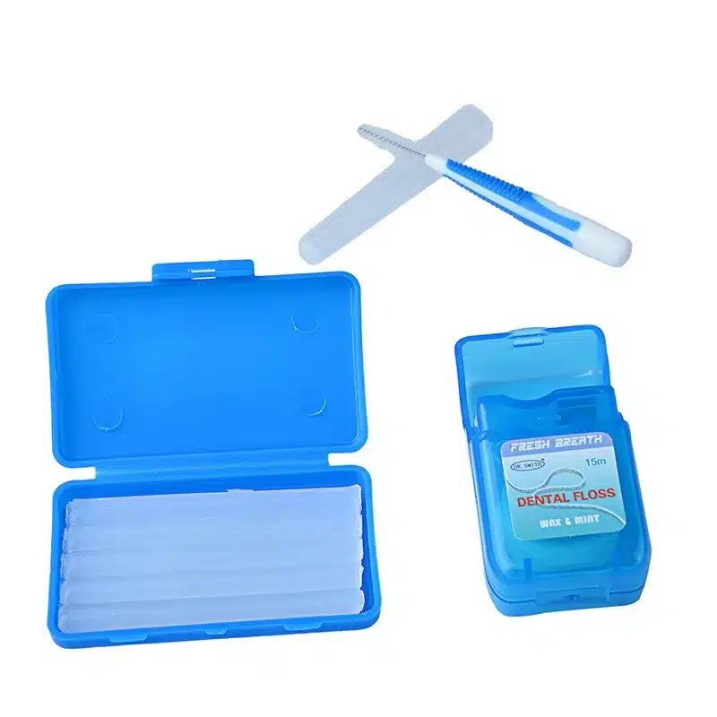 AZDENT Professional Teeth Whitening Strips Teeth Whitening Kit Tooth Brush Interdental brush Floss Oral Care Kit Oral Clean tool 12