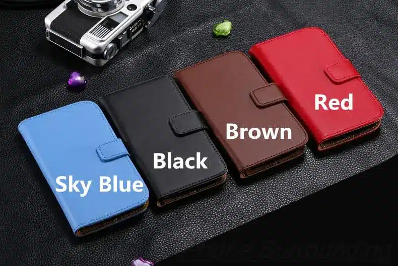 High quality Retro leather phone case wallet flip cover Card holder cover case for Samsung Galaxy S2 i9100 i9103 GG 1