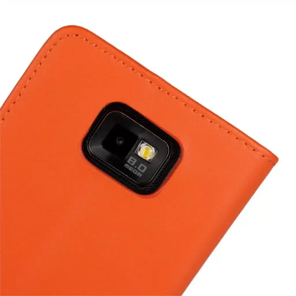 High quality Retro leather phone case wallet flip cover Card holder cover case for Samsung Galaxy S2 i9100 i9103 GG 6