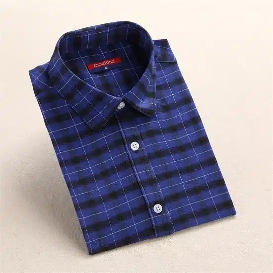 Red Plaid Shirt Women Blouses Cotton Long Sleeve Tops Ladies Blusas Femininas Women Shirts Plus Size Clothing Summer Autumn 2017 20