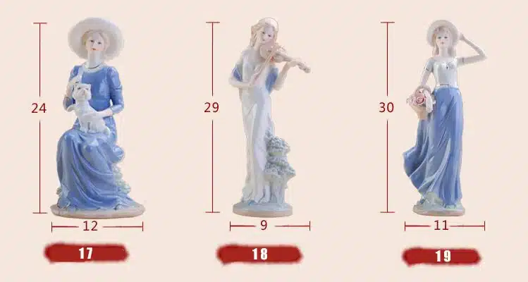 High Grade ceramic Goddess girls lady figurines home decor crafts room decor Wedding handicraft ornament porcelain statue 0510 11