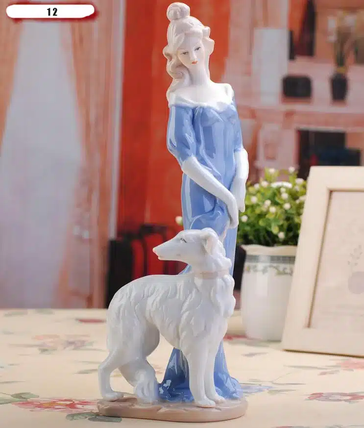 High Grade ceramic Goddess girls lady figurines home decor crafts room decor Wedding handicraft ornament porcelain statue 0510 23
