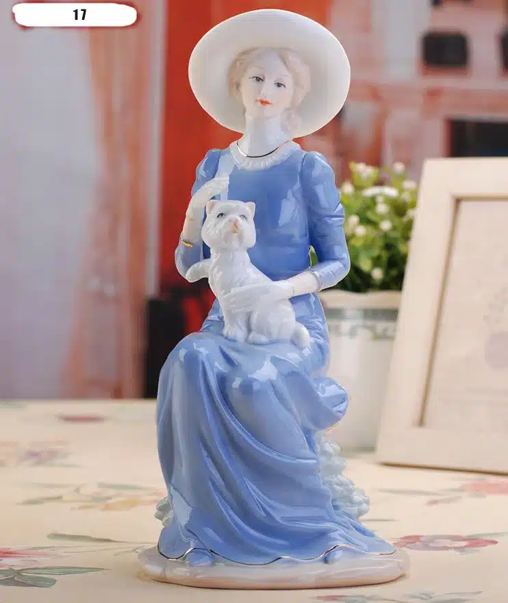 High Grade ceramic Goddess girls lady figurines home decor crafts room decor Wedding handicraft ornament porcelain statue 0510 28