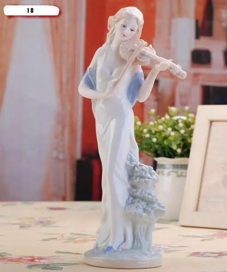 High Grade ceramic Goddess girls lady figurines home decor crafts room decor Wedding handicraft ornament porcelain statue 0510 29