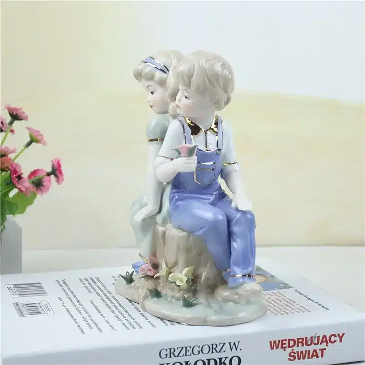 ceramic dolls for girls loves home decor crafts room decoration handicraft kids porcelain figurines wedding decorations 12