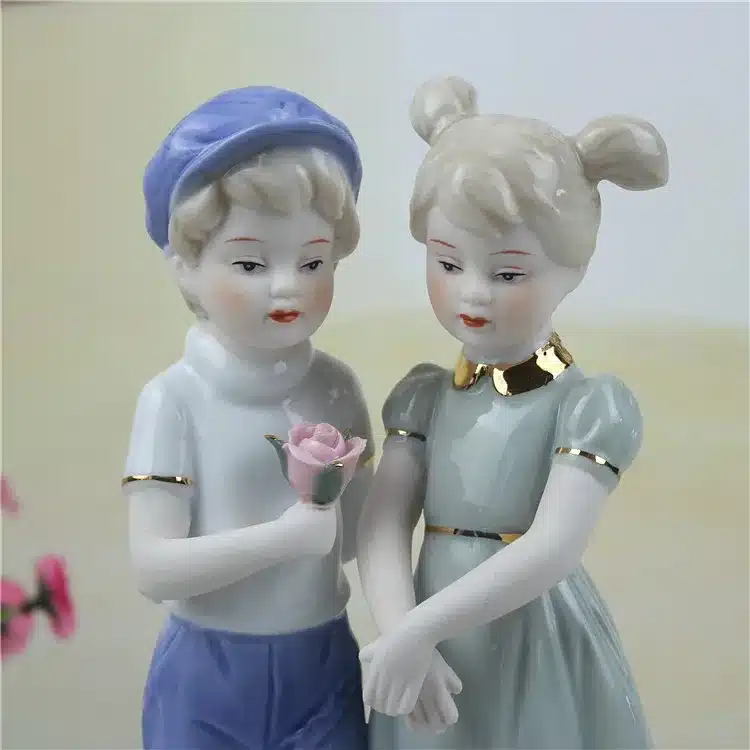 ceramic dolls for girls loves home decor crafts room decoration handicraft kids porcelain figurines wedding decorations 23