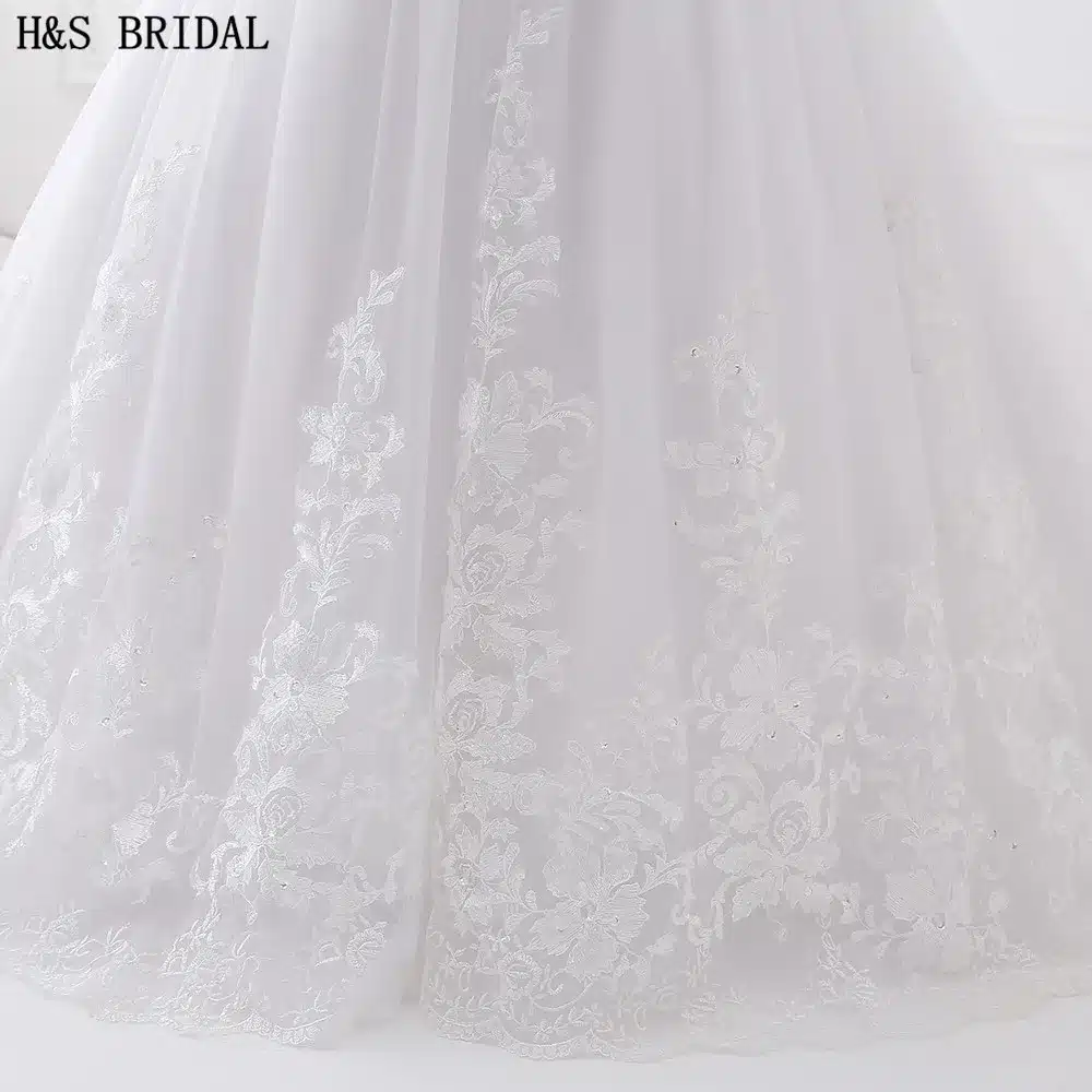 H&S BRIDAL Long Sleeve wedding dress mermaid 2018 Beaded Embroidered Lace Wedding Dresses Vestido De Noiva Wedding Gown 8