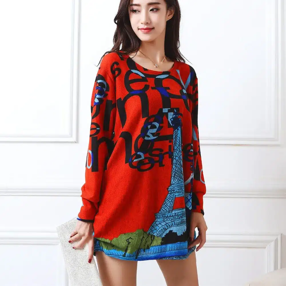 New autumn winter 2017 Fashion Women long sleeve Dresses Plus Size Dress Loose girl casual tops 4xl 5XL tunic pullover elegant 42