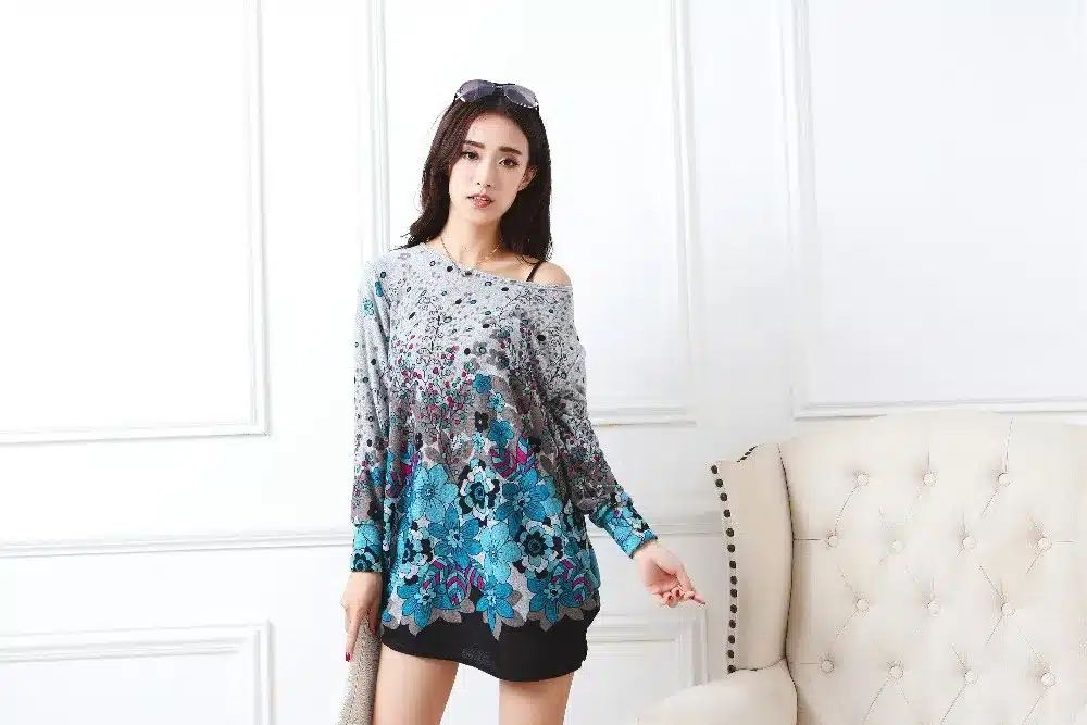 New autumn winter 2017 Fashion Women long sleeve Dresses Plus Size Dress Loose girl casual tops 4xl 5XL tunic pullover elegant 60