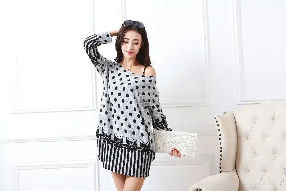 New autumn winter 2017 Fashion Women long sleeve Dresses Plus Size Dress Loose girl casual tops 4xl 5XL tunic pullover elegant 61