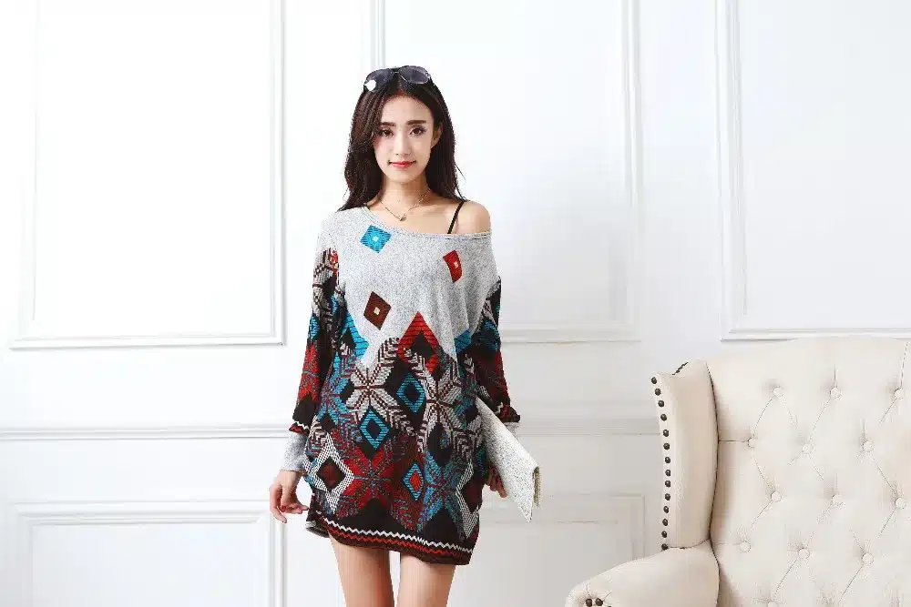 New autumn winter 2017 Fashion Women long sleeve Dresses Plus Size Dress Loose girl casual tops 4xl 5XL tunic pullover elegant 69