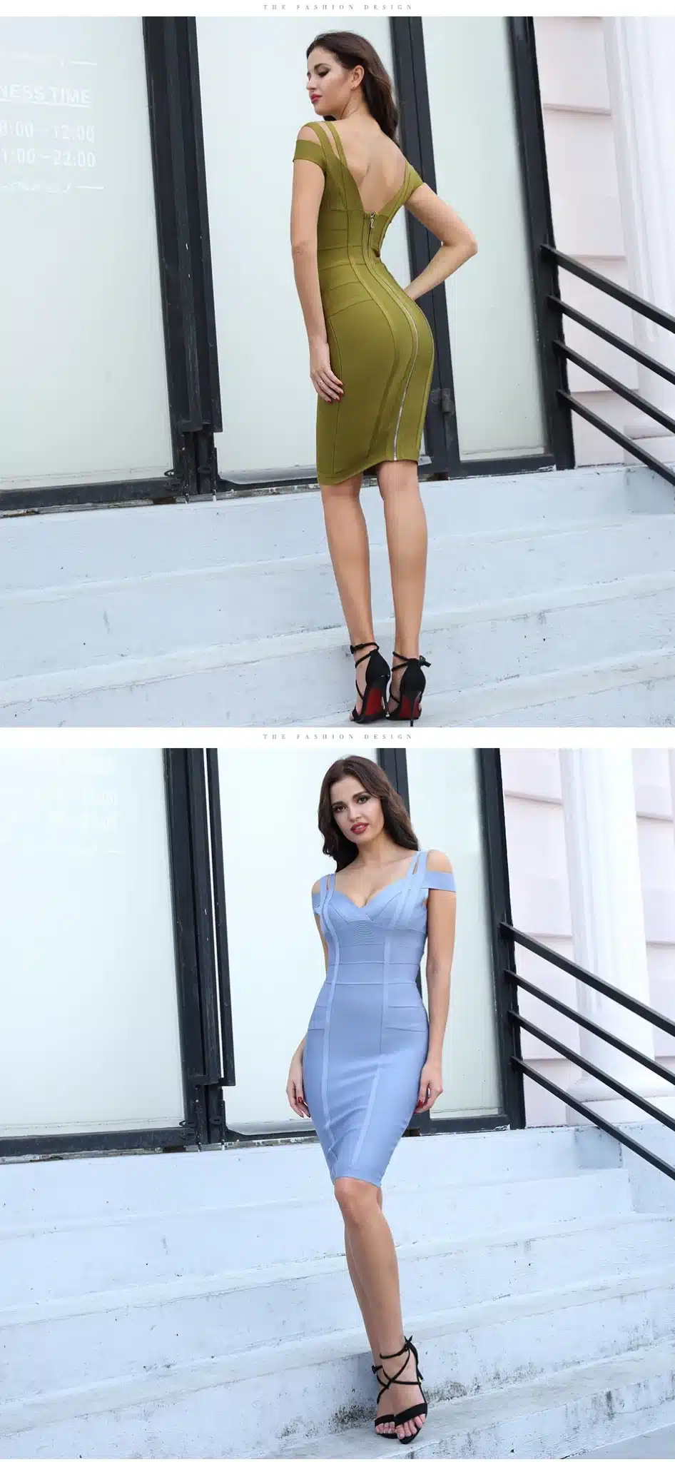 ADYCE Bandage Dress 2018 Women Party Dress Olive Green Off the Shoulder Stunning Celebrity Prom Sexy Bodycon Dresses Vestidos 14