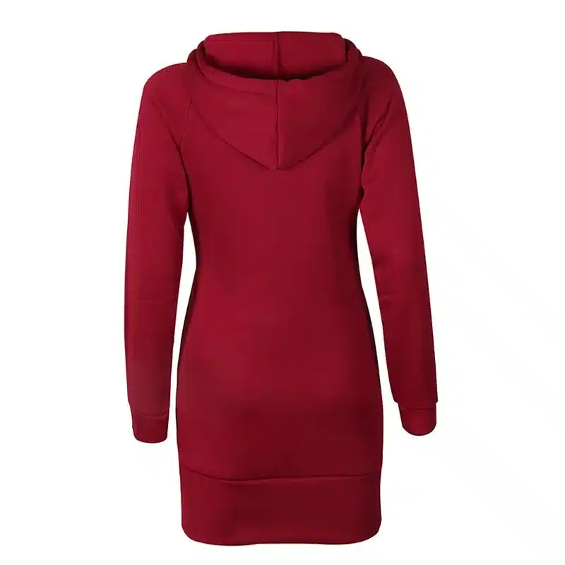 Fashion Autumn Dresses Women Hoodie Dress Pocket Long Sleeve Mini Dress Casual Dress Women Clothing Vestidos De Festa LJ5841E 34