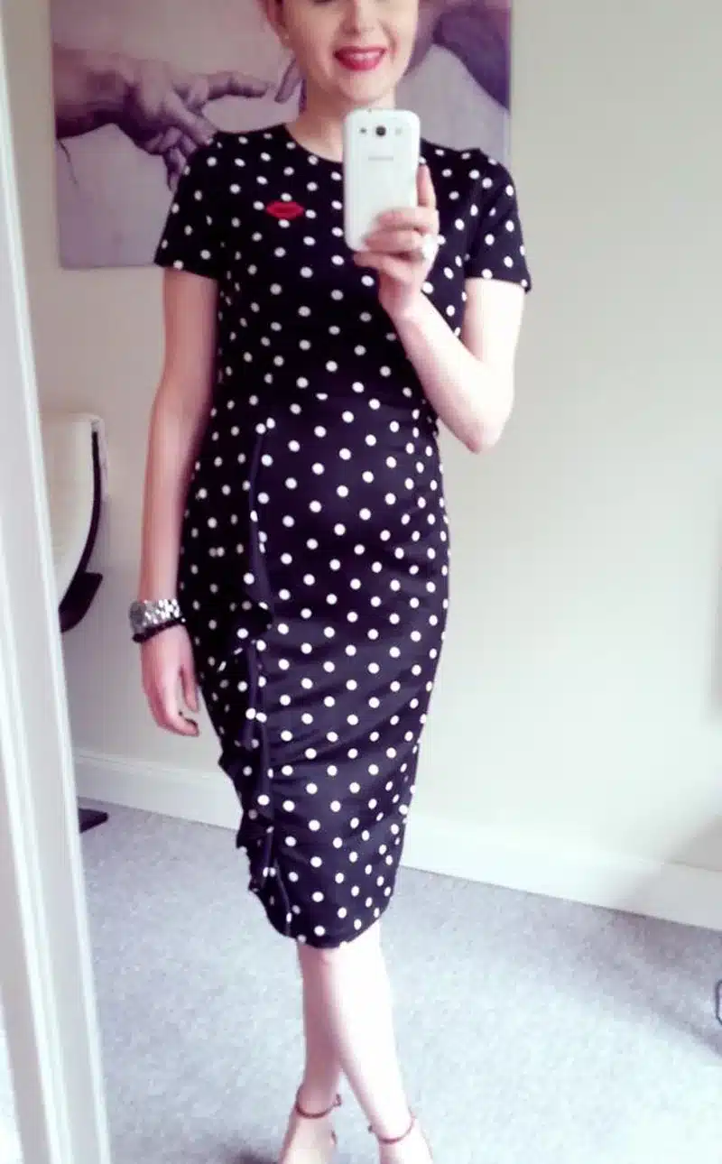 Women Dress Summer Frill Asymmetircal Work Business Pencil Dot Polka Office Knee Length Dresses Plus Size 4XL Womens Clothing 22
