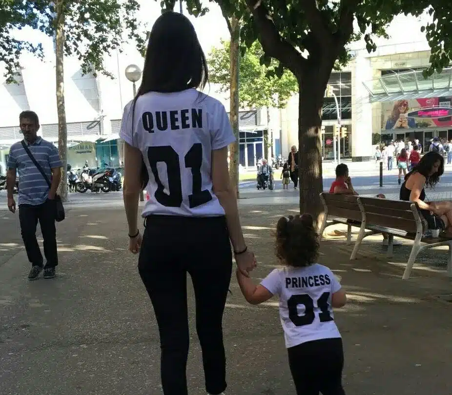 BKLD New 100% Cotton Matching T shirt King 07 Queen 07 Prince Princess Letter Print Shirts,Casual Men/Women Lovers Tops Newborn 14
