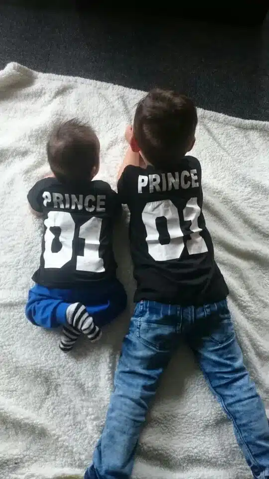 BKLD New 100% Cotton Matching T shirt King 07 Queen 07 Prince Princess Letter Print Shirts,Casual Men/Women Lovers Tops Newborn 17
