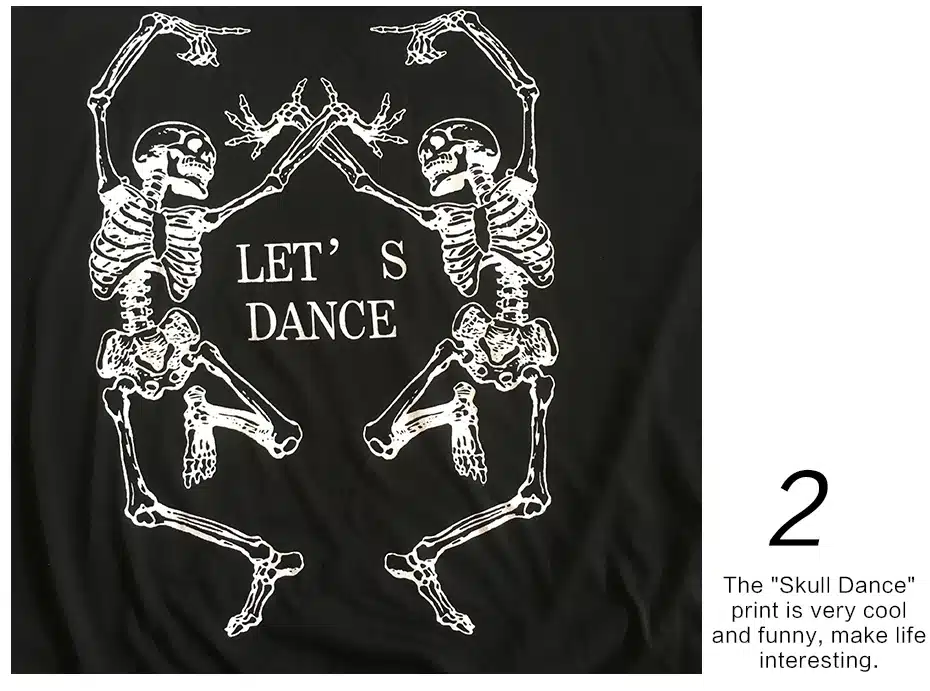 Skeleton T Shirt Women Sexy Off The Shoulder Tops Blusa Black Punk Long Sleeve T-shirt 2017 Poleras De Mujer LF03 28