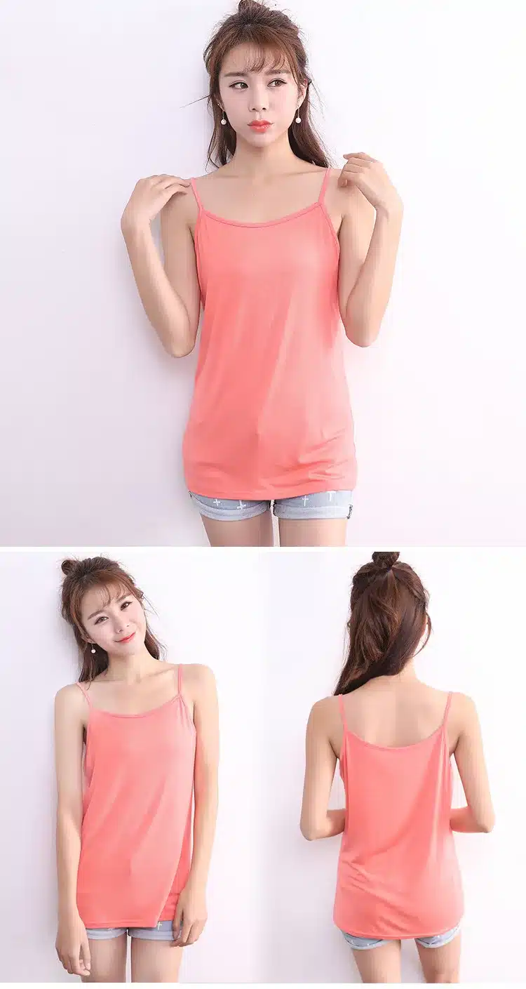 2017 New Arrival Women Fashion casual Solid Candy Color Modal Cotton Sleeveless Vest Tank Tops t shirt Basic Camis Plus Size 6xl 14