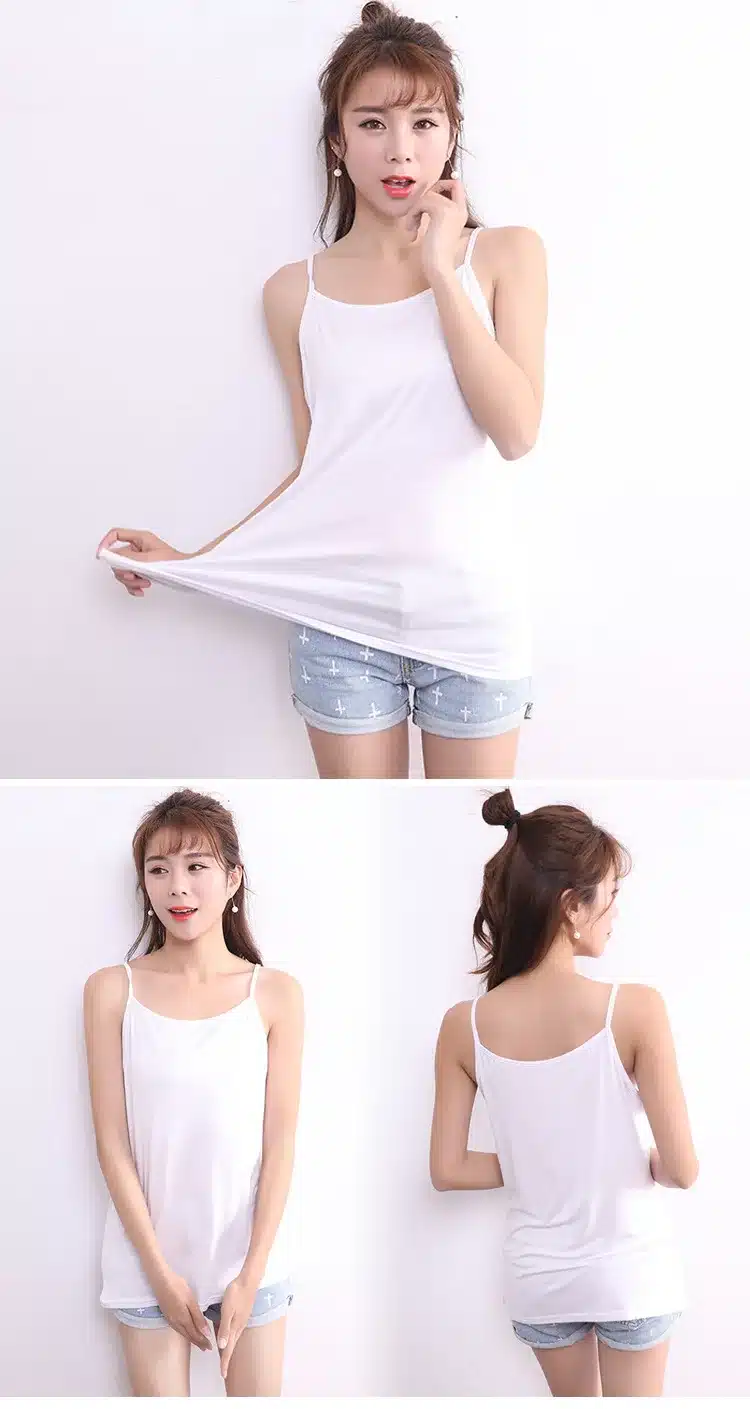 2017 New Arrival Women Fashion casual Solid Candy Color Modal Cotton Sleeveless Vest Tank Tops t shirt Basic Camis Plus Size 6xl 15
