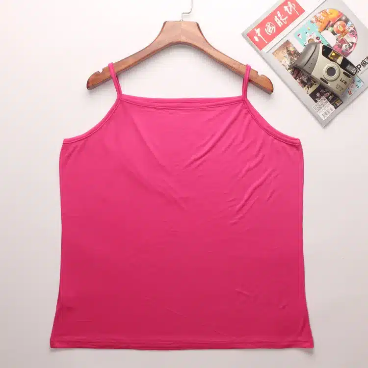 2017 New Arrival Women Fashion casual Solid Candy Color Modal Cotton Sleeveless Vest Tank Tops t shirt Basic Camis Plus Size 6xl 21