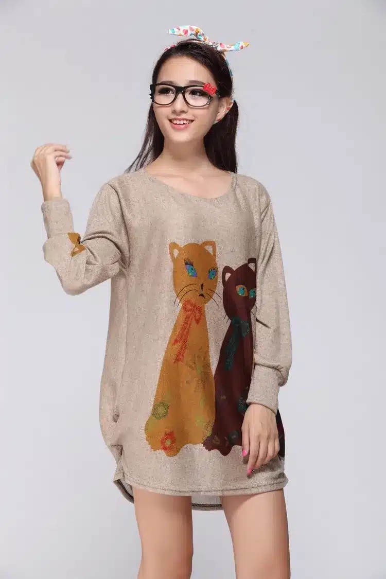 NEW 2018 autumn summer women casual long sleeve t shirt tops & tees plus size loose fashion tunic t-shirt big large XL-5XL 8