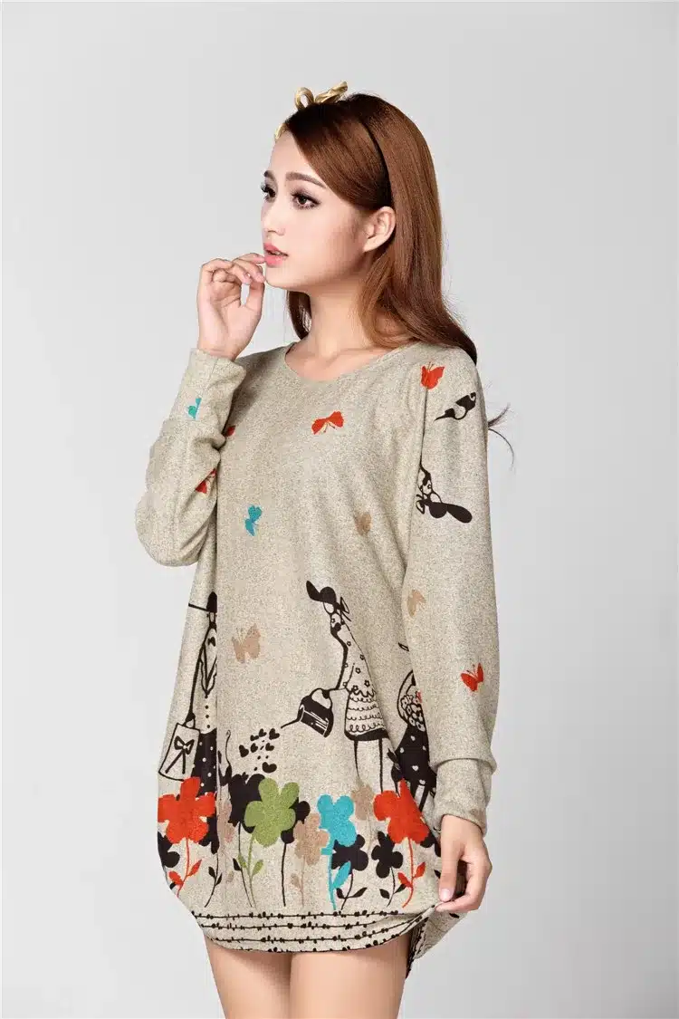 NEW 2018 autumn summer women casual long sleeve t shirt tops & tees plus size loose fashion tunic t-shirt big large XL-5XL 14