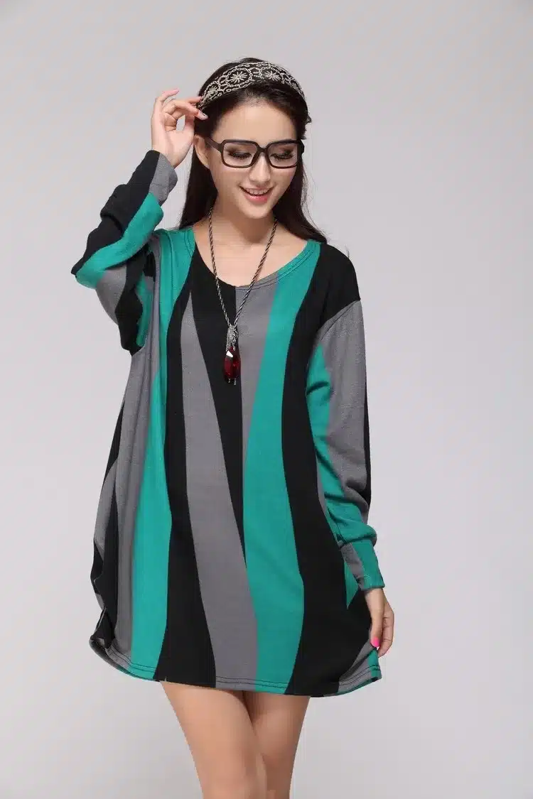 NEW 2018 autumn summer women casual long sleeve t shirt tops & tees plus size loose fashion tunic t-shirt big large XL-5XL 15