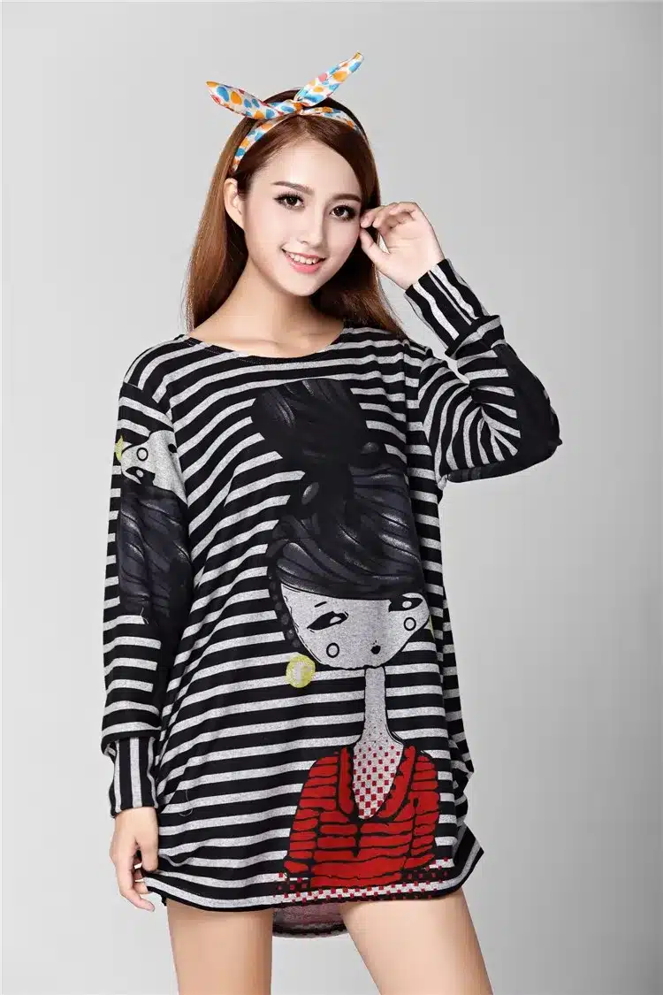 NEW 2018 autumn summer women casual long sleeve t shirt tops & tees plus size loose fashion tunic t-shirt big large XL-5XL 18