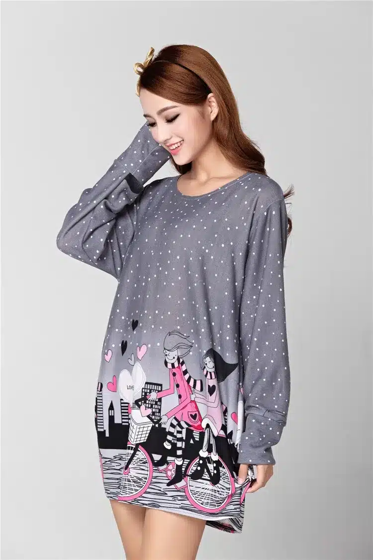 NEW 2018 autumn summer women casual long sleeve t shirt tops & tees plus size loose fashion tunic t-shirt big large XL-5XL 25