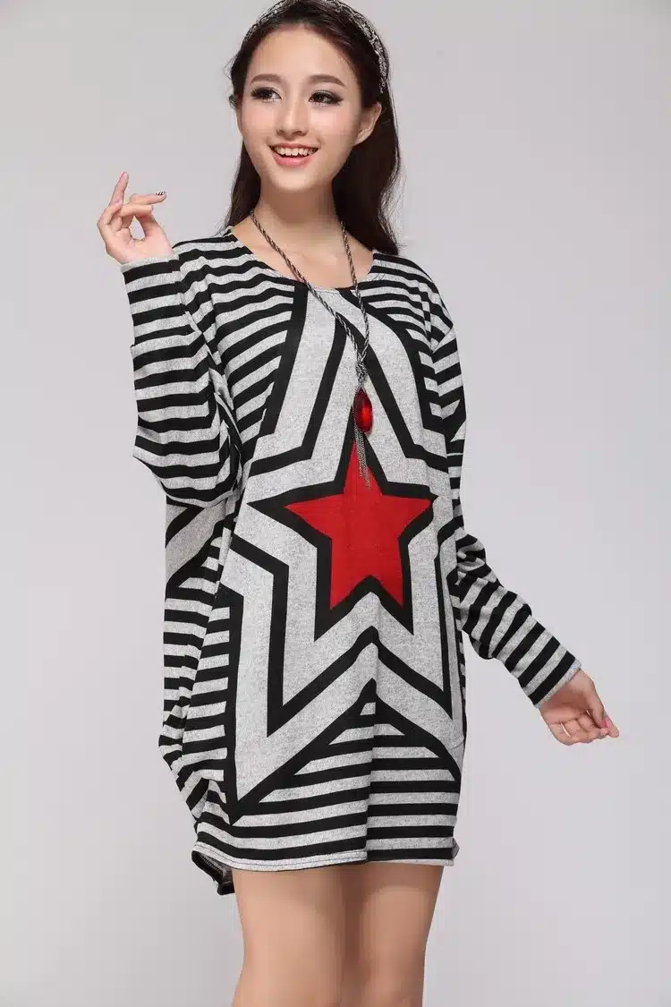 NEW 2018 autumn summer women casual long sleeve t shirt tops & tees plus size loose fashion tunic t-shirt big large XL-5XL 32