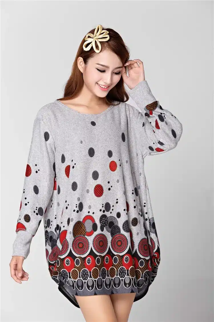 NEW 2018 autumn summer women casual long sleeve t shirt tops & tees plus size loose fashion tunic t-shirt big large XL-5XL 37