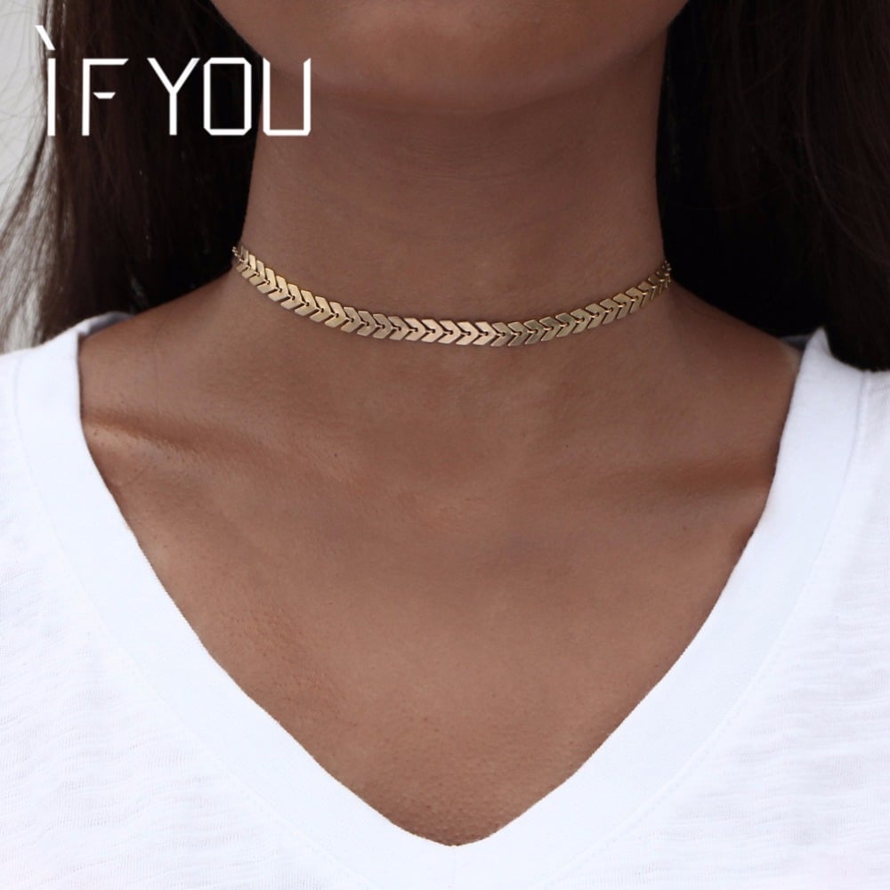 Kuldne choker kaelakett