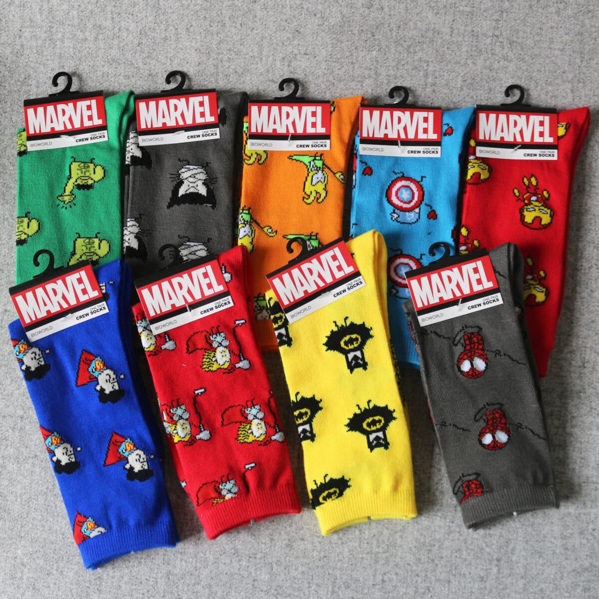 "Marveli" koomiksikangelastega sokid