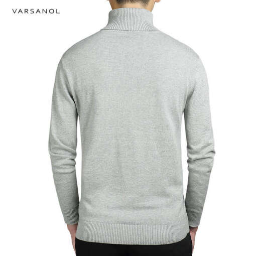 Kena kõrge kaelusega ühetooniline pullover