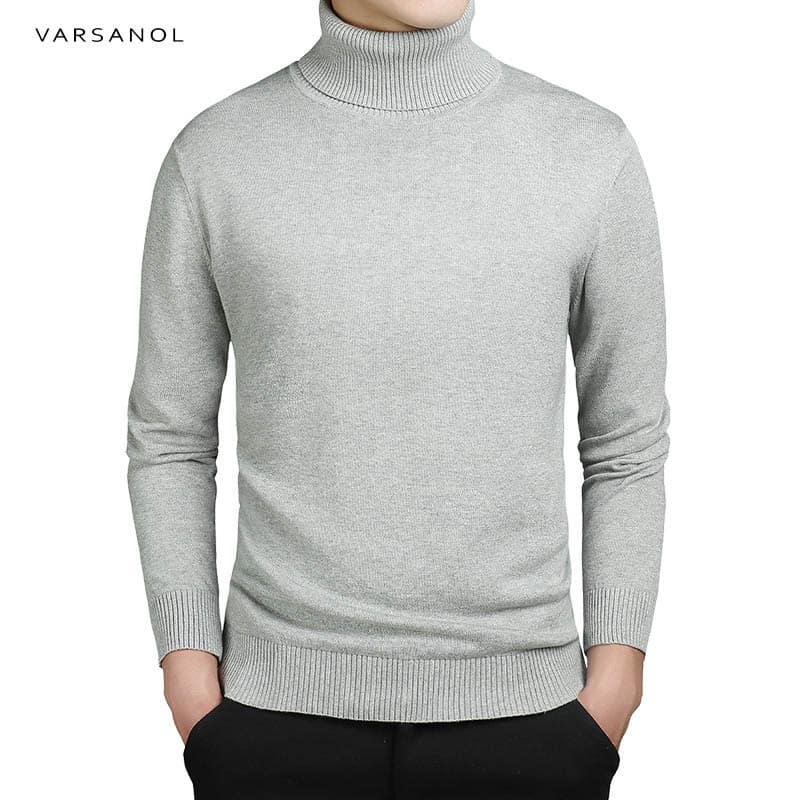 Kena kõrge kaelusega ühetooniline pullover
