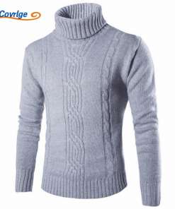 Helesinine palmikmustriga soe kõrge kaelusega pullover, mis on valmistatud pehmest materjalist ja paistab silma detailse kudumistiiliga. Pullover on esitatud valgel taustal.