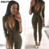 Liibuv jumpsuit sügava dekolteega