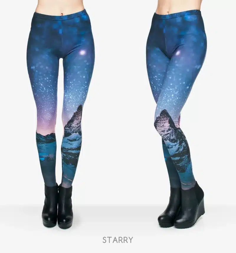 Zohra Brand Night Moon 3D Printing Our world Legging Punk Women Legins Stretchy Trousers Casual Pants Leggings 8