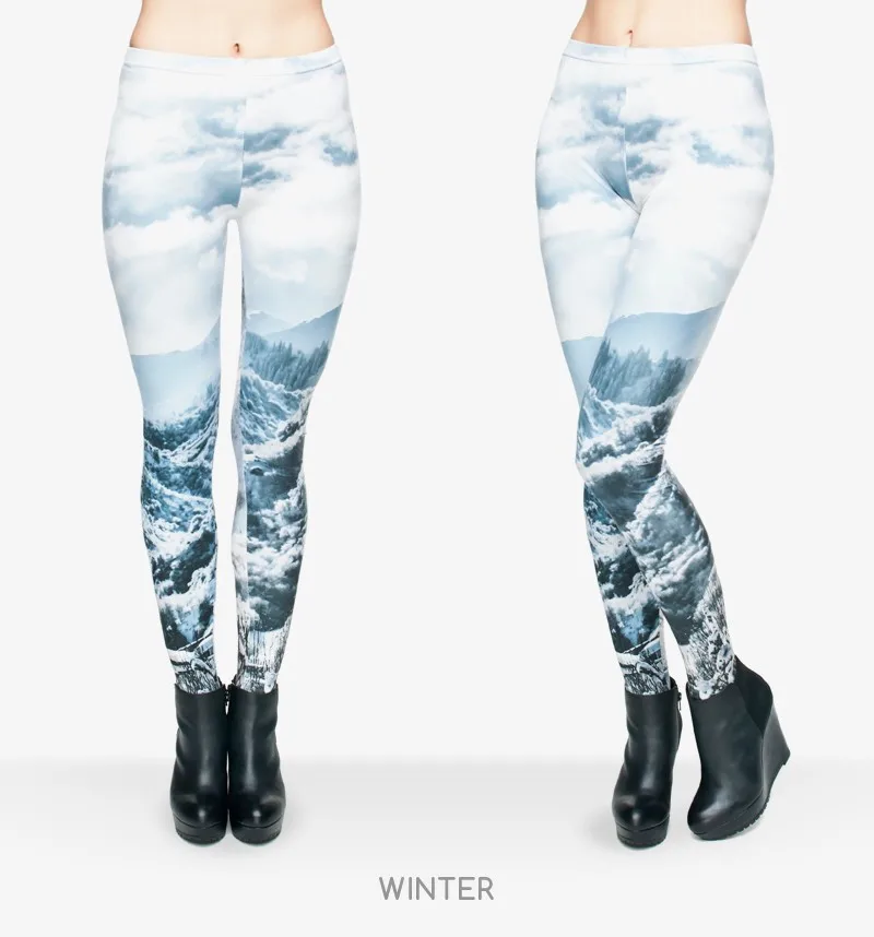 Zohra Brand Night Moon 3D Printing Our world Legging Punk Women Legins Stretchy Trousers Casual Pants Leggings 11