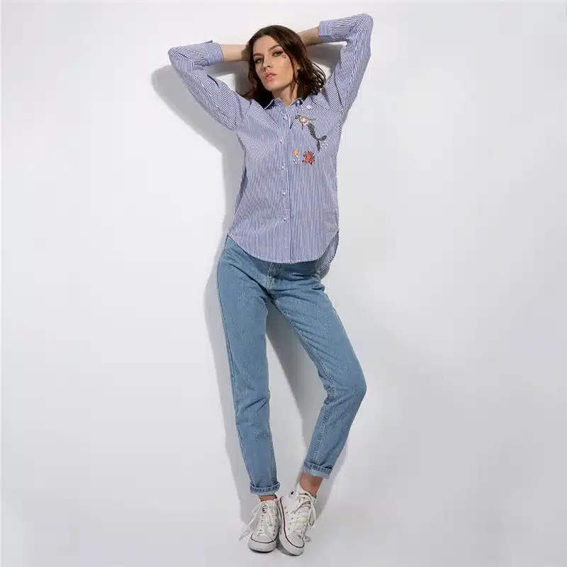 GCAROL Euro Style Classic Women High Waist Denim Jeans Vintage Slim Mom Style Pencil Jeans High Quality Denim Pants For 4 Season 15