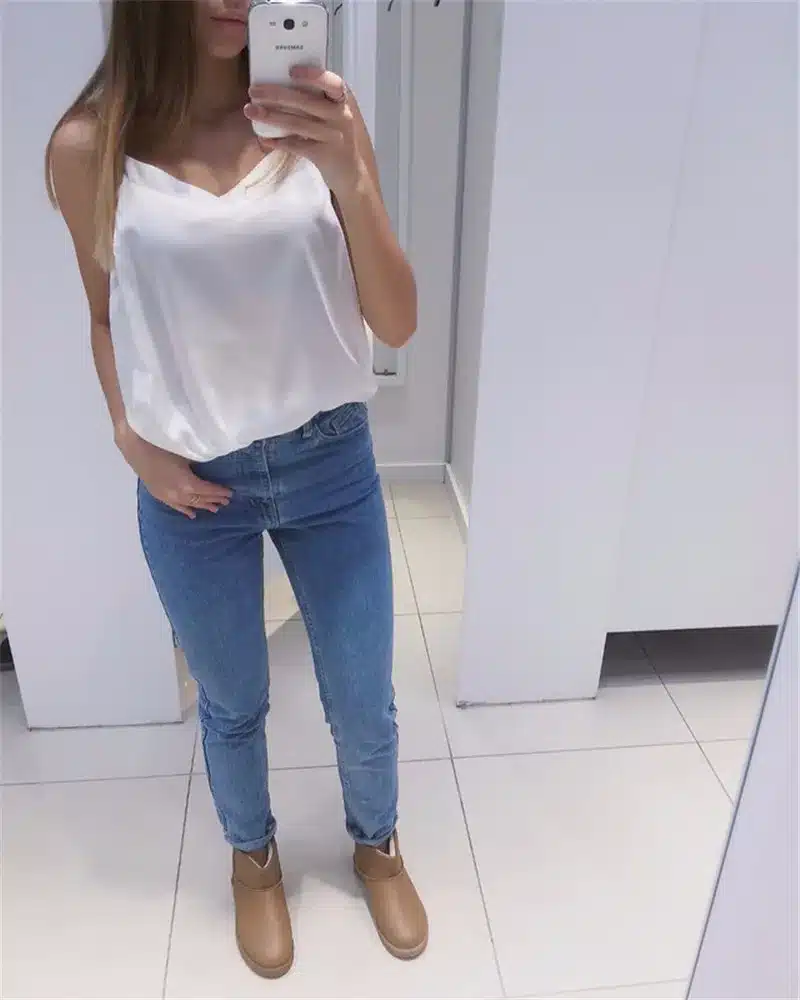 GCAROL Euro Style Classic Women High Waist Denim Jeans Vintage Slim Mom Style Pencil Jeans High Quality Denim Pants For 4 Season 25