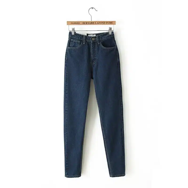 GCAROL Euro Style Classic Women High Waist Denim Jeans Vintage Slim Mom Style Pencil Jeans High Quality Denim Pants For 4 Season 35