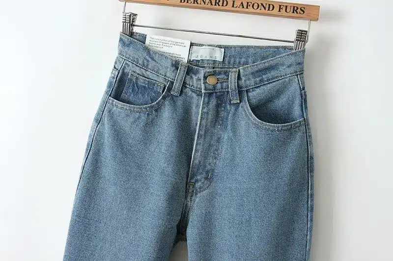 GCAROL Euro Style Classic Women High Waist Denim Jeans Vintage Slim Mom Style Pencil Jeans High Quality Denim Pants For 4 Season 38