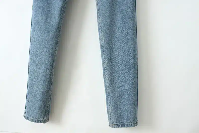 GCAROL Euro Style Classic Women High Waist Denim Jeans Vintage Slim Mom Style Pencil Jeans High Quality Denim Pants For 4 Season 43