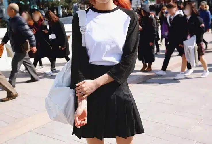 2017 high waist pleated skirts Kawaii Harajuku Skirts women girls lolita a-line sailor skirt Large Size Preppy school uniform 11