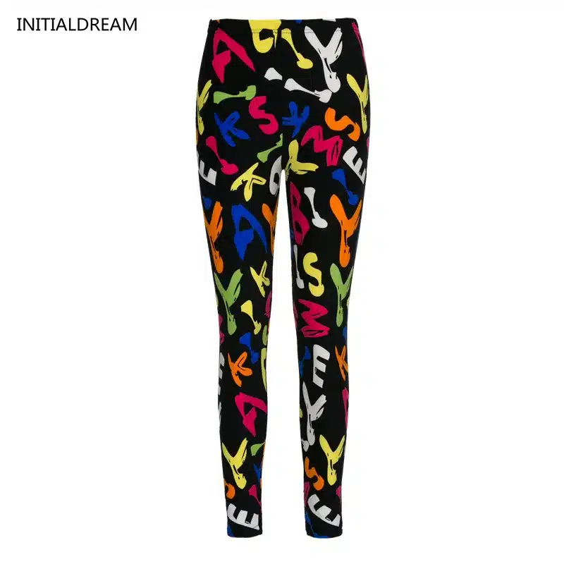2017 new Christmas leggins Slim fashion leggings women with print fitness high elastic cotton Multiple color casual tigths pants 7